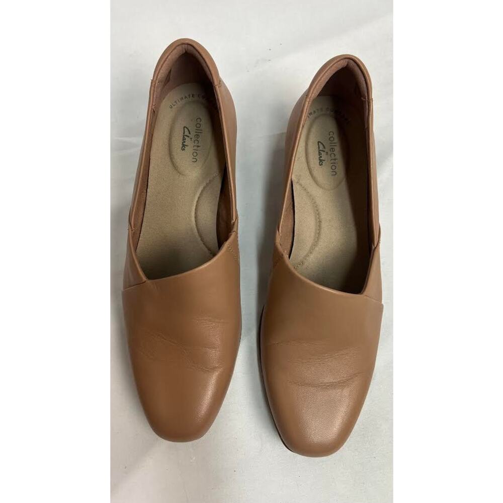 Clarks Women's Juliet Palm Loafer, Praline Leather, 8.5 M US